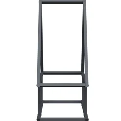 vidaXL Leñero 50x25x60 cm Acero laminado en frío Antracita New