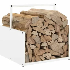 vidaXL Accesorios Para Hornos De Leña Y Chimeneas-Leñero 40x40x40 cm Acero laminado en frío