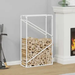 vidaXL Accesorios Para Hornos De Leña Y Chimeneas-Leñero 60x25x100 cm Acero laminado en frío