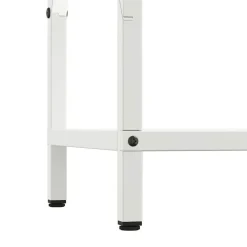 vidaXL Leñero 34x25x70 cm Acero laminado en frío Blanco