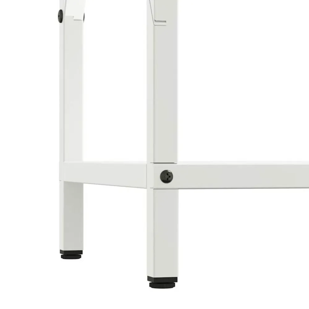 vidaXL Leñero 34x25x70 cm Acero laminado en frío Blanco