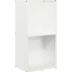 vidaXL Leñero 40x30x80 cm Acero laminado en frío Blanco Sale