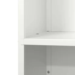 vidaXL Leñero 40x30x80 cm Acero laminado en frío Blanco Sale