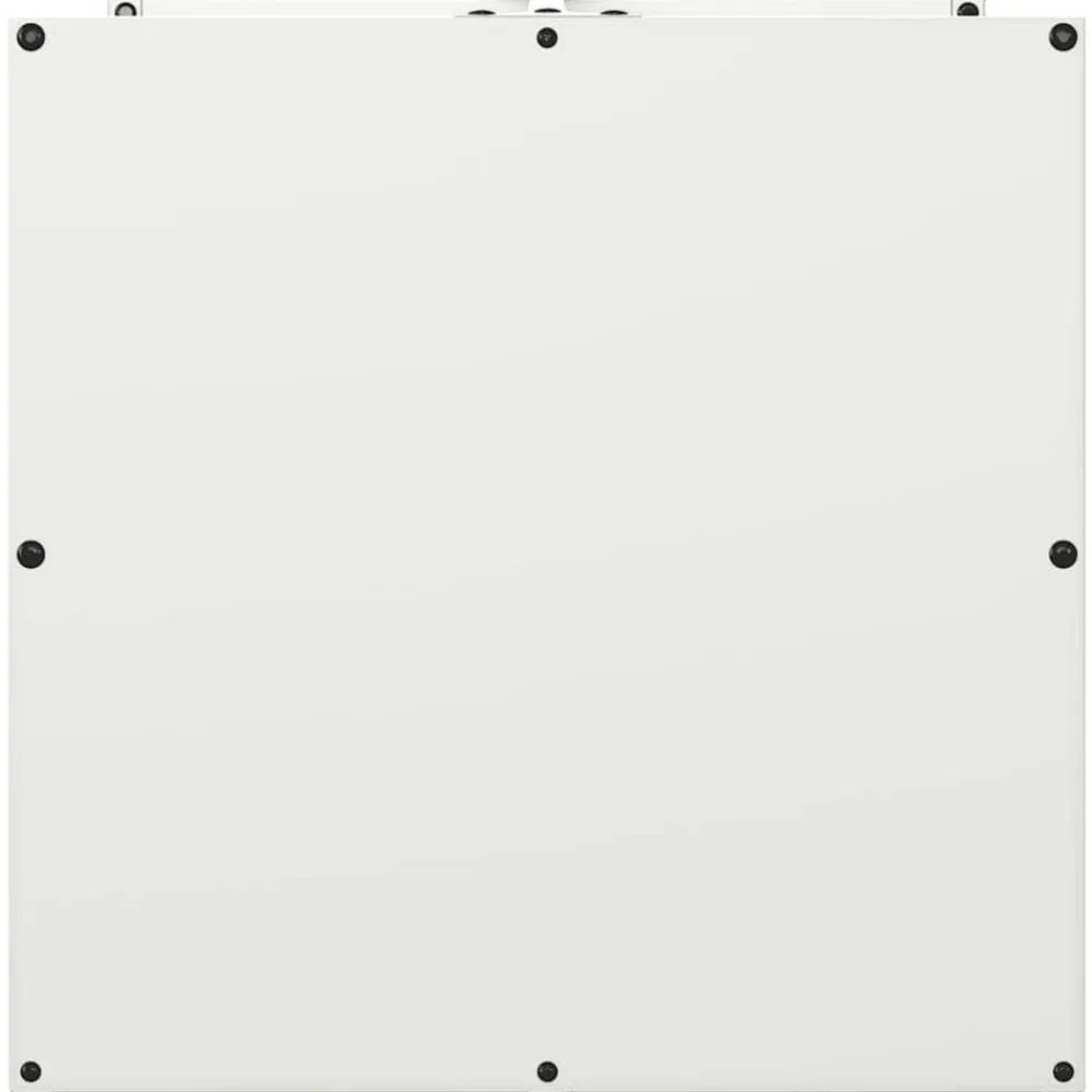 vidaXL Leñero 40x40x40 cm Acero laminado en frío Blanco Best