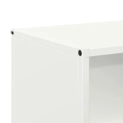 vidaXL Leñero 40x30x75 cm Acero laminado en frío Blanco Sale