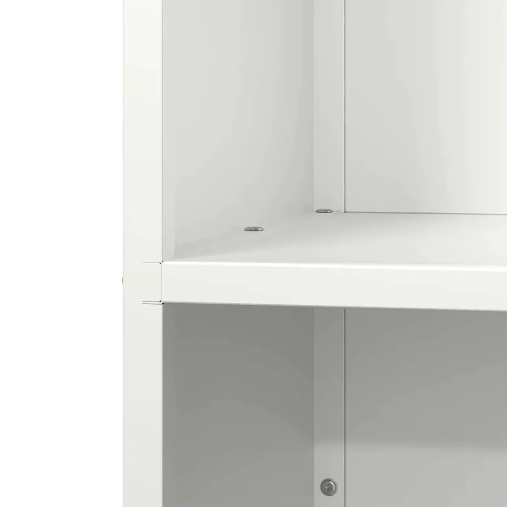 vidaXL Leñero 40x30x75 cm Acero laminado en frío Blanco Sale