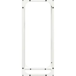vidaXL Leñero 25x25x60 cm Acero laminado en frío Blanco Online