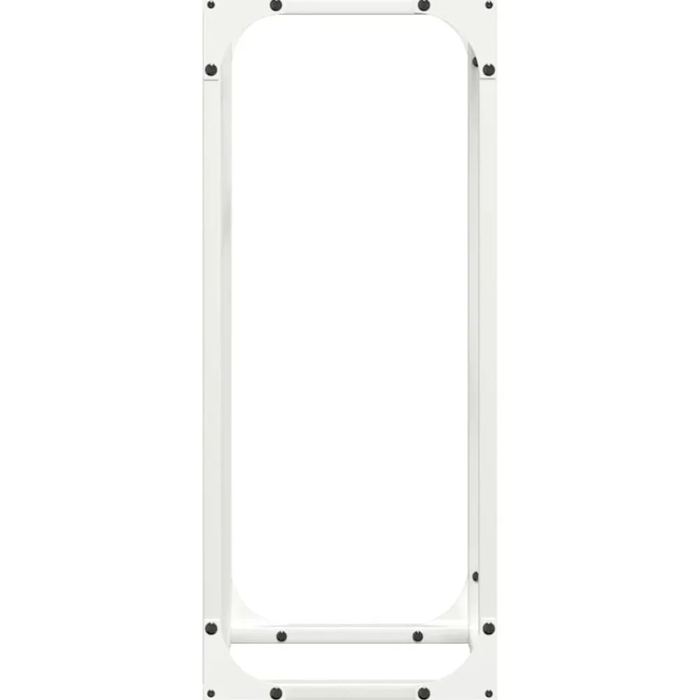vidaXL Leñero 25x25x60 cm Acero laminado en frío Blanco Online