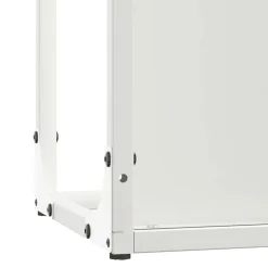 vidaXL Leñero 25x25x60 cm Acero laminado en frío Blanco Online