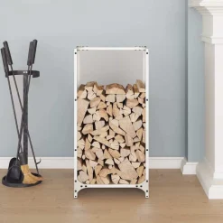 vidaXL Accesorios Para Hornos De Leña Y Chimeneas-Leñero 40x30x80 cm Acero laminado en frío