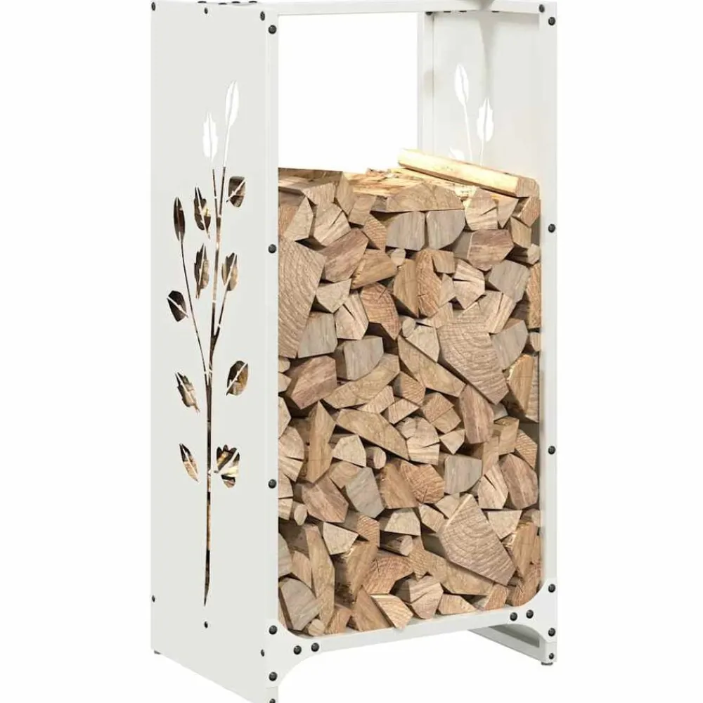 vidaXL Accesorios Para Hornos De Leña Y Chimeneas-Leñero 40x30x80 cm Acero laminado en frío