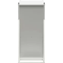 vidaXL Leñero 69,5x35x81 cm Acero laminado en frío Blanco Clearance