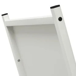 vidaXL Leñero 69,5x35x81 cm Acero laminado en frío Blanco Clearance