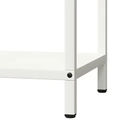 vidaXL Leñero 40x25x60 cm Acero laminado en frío Blanco Clearance