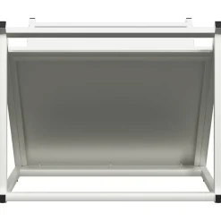 vidaXL Leñero 70x43x34,5 cm Acero laminado en frío Blanco