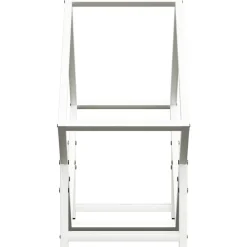 vidaXL Leñero 50x25x50 cm Acero laminado en frío Blanco Online