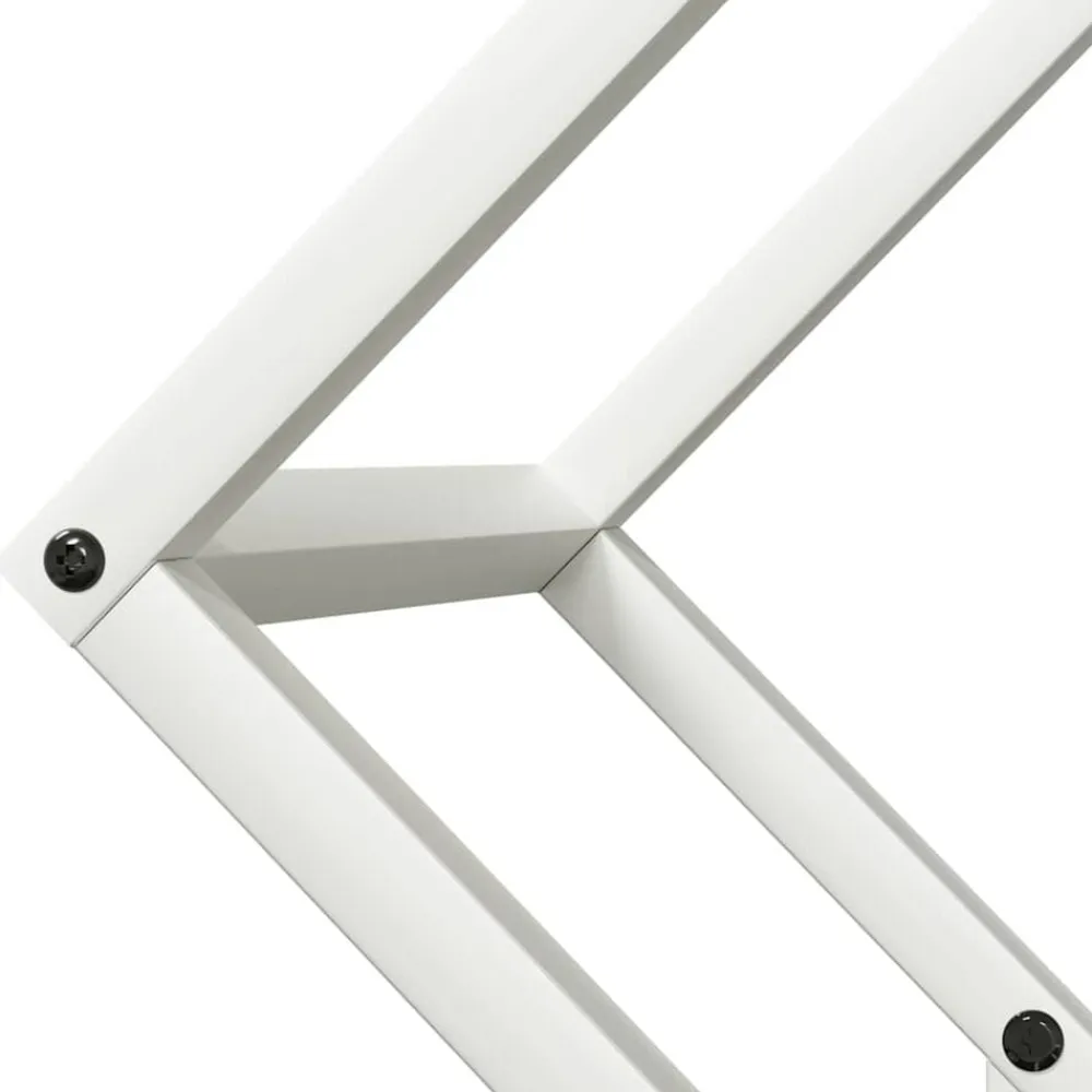 vidaXL Leñero 50x25x50 cm Acero laminado en frío Blanco Online