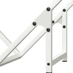 vidaXL Leñero 50x25x50 cm Acero laminado en frío Blanco Online