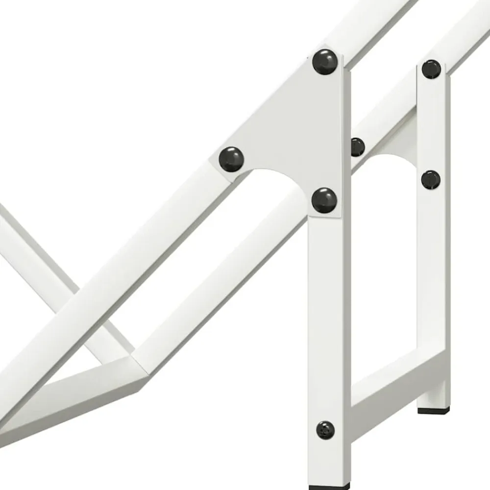 vidaXL Leñero 50x25x50 cm Acero laminado en frío Blanco Online