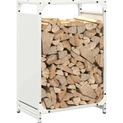 vidaXL Accesorios Para Hornos De Leña Y Chimeneas-Leñero 44x28x65 cm Acero laminado en frío