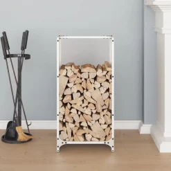 vidaXL Accesorios Para Hornos De Leña Y Chimeneas-Leñero 40x30x80 cm Acero laminado en frío