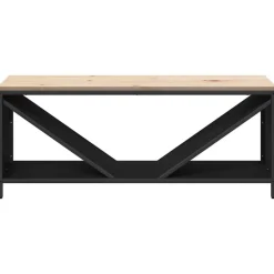 vidaXL Accesorios Para Hornos De Leña Y Chimeneas-Leñero con tablero de madera 100,5x35,5x40 cm