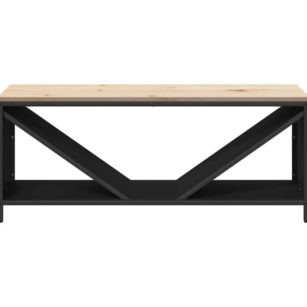 vidaXL Accesorios Para Hornos De Leña Y Chimeneas-Leñero con tablero de madera 100,5x35,5x40 cm