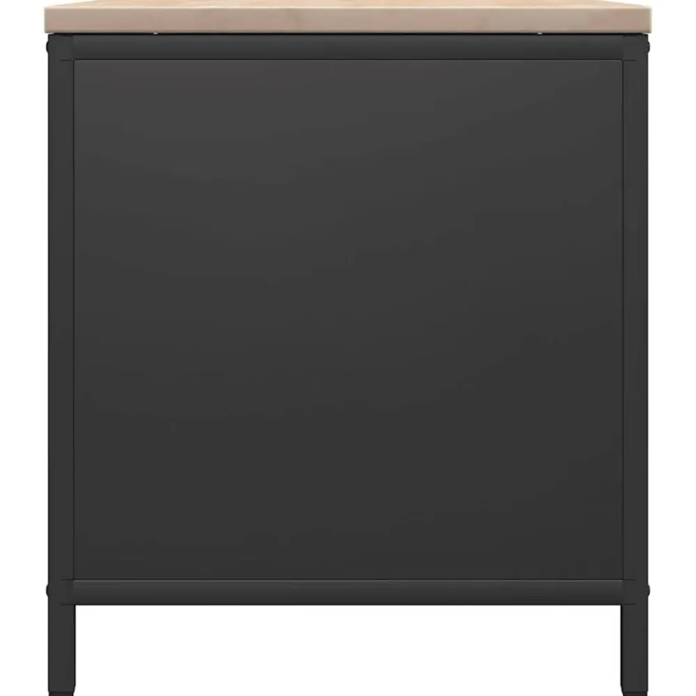 vidaXL Accesorios Para Hornos De Leña Y Chimeneas-Leñero con tablero de madera 100,5x35,5x40 cm