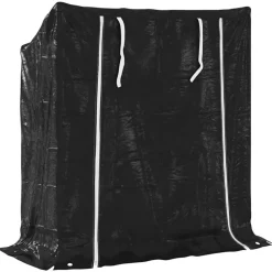 vidaXL Accesorios Para Hornos De Leña Y Chimeneas-Leñero cubierta lluvia 100,5x40,5x110,5 cm acero galvanizado