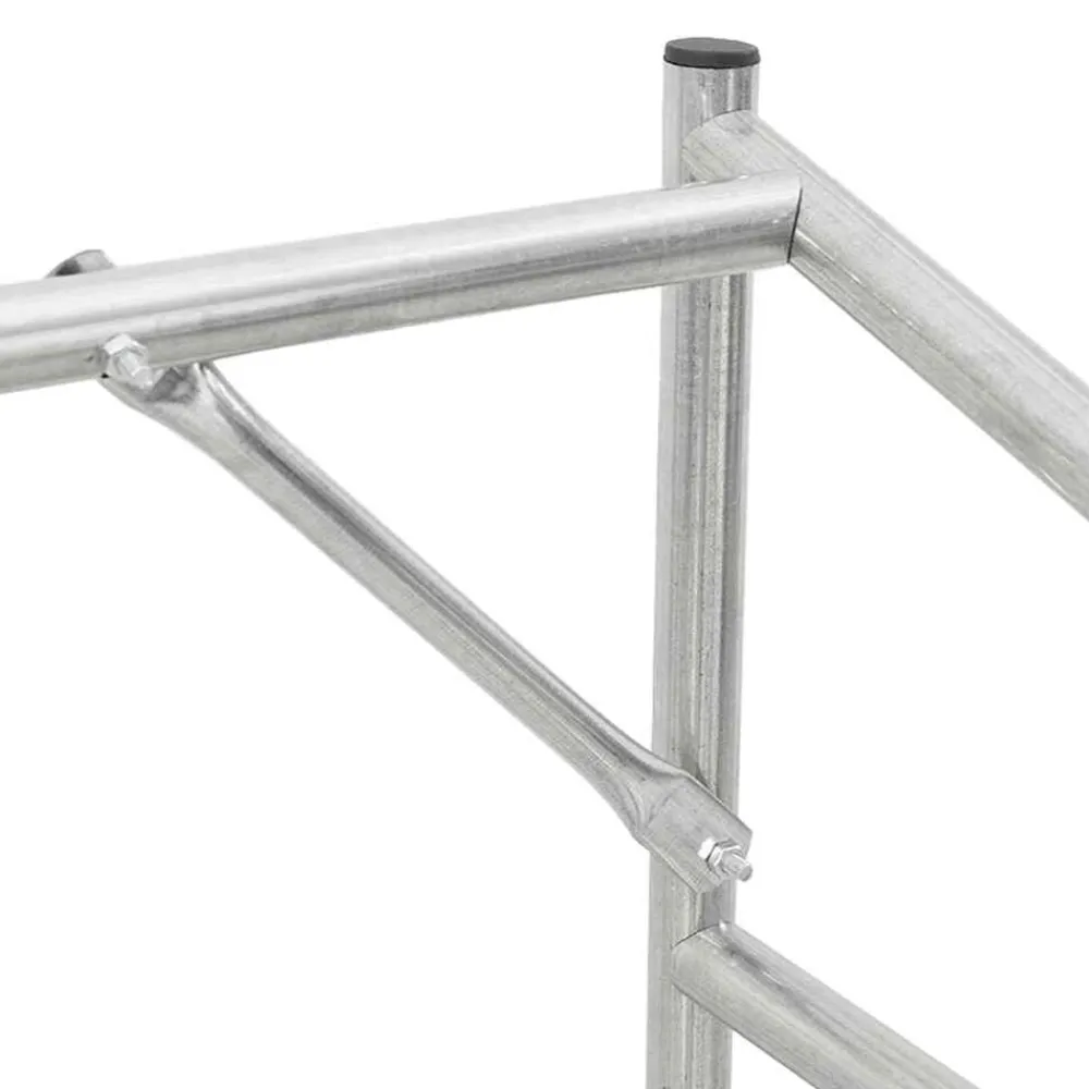 vidaXL Accesorios Para Hornos De Leña Y Chimeneas-Leñero cubierta lluvia 100,5x40,5x110,5 cm acero galvanizado