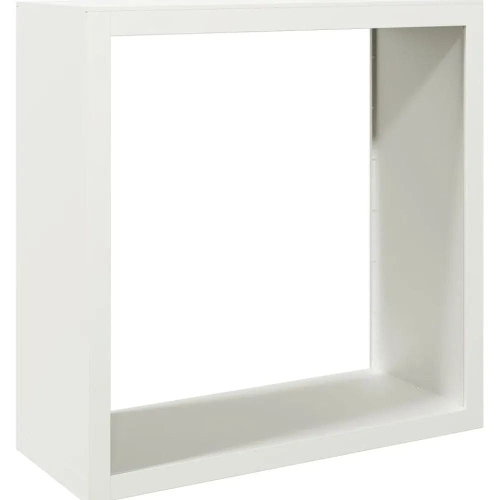 vidaXL Leñero de acero blanco 100x40x100 cm Acero/Blanco Online