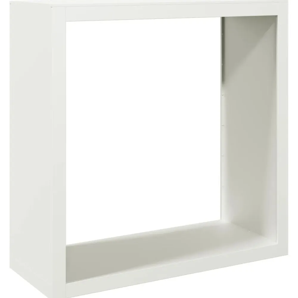 vidaXL Leñero de acero blanco 100x40x100 cm Acero/Blanco Online