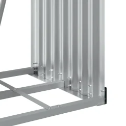 vidaXL Accesorios Para Hornos De Leña Y Chimeneas-Leñero de acero galvanizado marrón 40x45x100 cm