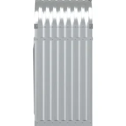 vidaXL Accesorios Para Hornos De Leña Y Chimeneas-Leñero de acero galvanizado 40x45x100 cm