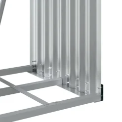 vidaXL Accesorios Para Hornos De Leña Y Chimeneas-Leñero de acero galvanizado 40x45x100 cm
