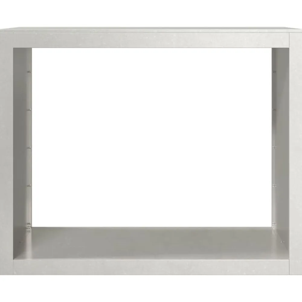 vidaXL Accesorios Para Hornos De Leña Y Chimeneas-Leñero de acero inoxidable 100x40x80 cm