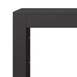 vidaXL Leñero de acero negro 100x40x100 cm Acero/Negro New