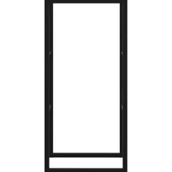 vidaXL Leñero de acero negro 55x30x116 cm Outlet