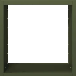 vidaXL Accesorios Para Hornos De Leña Y Chimeneas-Leñero de acero verde 100x40x100 cm