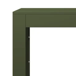 vidaXL Accesorios Para Hornos De Leña Y Chimeneas-Leñero de acero verde 100x40x100 cm