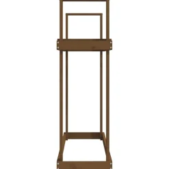 vidaXL Accesorios Para Hornos De Leña Y Chimeneas-Leñero de madera maciza pino marrón miel 110x35x108,5 cm