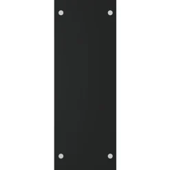 vidaXL Leñero de vidrio templado 40x35x100 cm Negro Sale