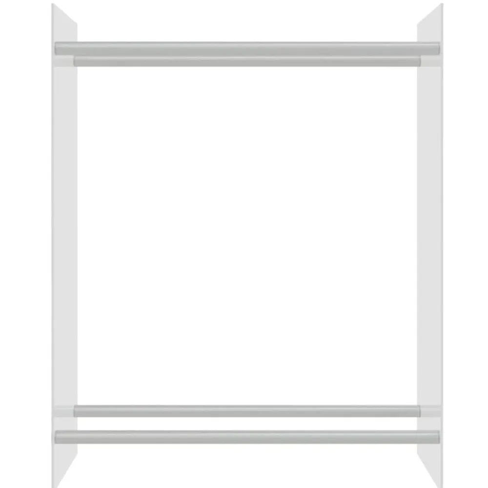 vidaXL Accesorios Para Hornos De Leña Y Chimeneas-Leñero de vidrio templado 80x35x100 cm