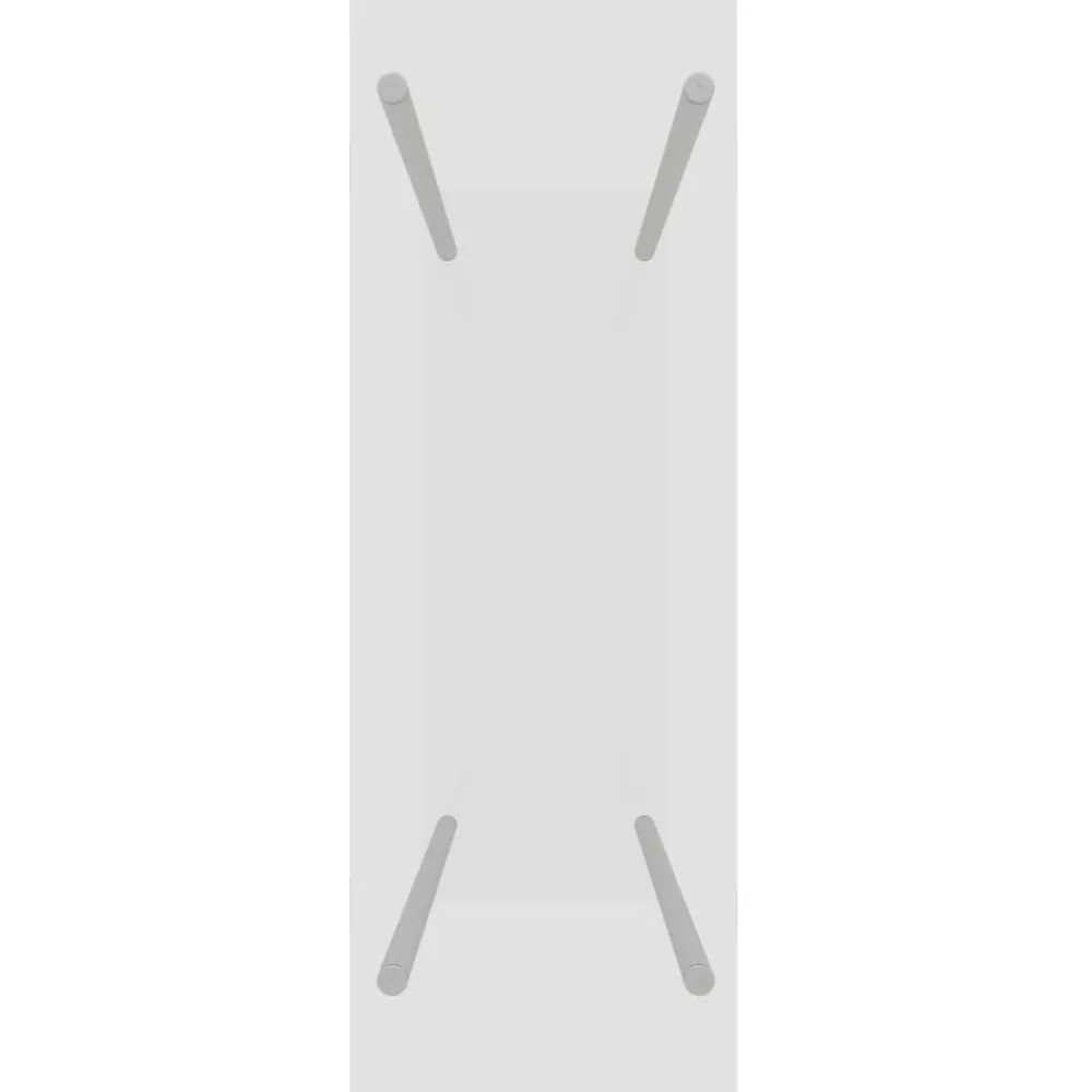 vidaXL Accesorios Para Hornos De Leña Y Chimeneas-Leñero de vidrio templado 80x35x100 cm