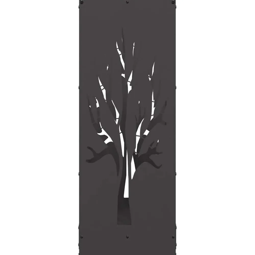 vidaXL Accesorios Para Hornos De Leña Y Chimeneas-Leñero 40x30x80 cm Acero laminado en frío