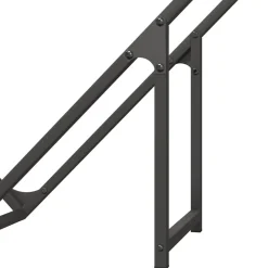 vidaXL Accesorios Para Hornos De Leña Y Chimeneas-Leñero 100x25x100 cm Acero laminado en frío