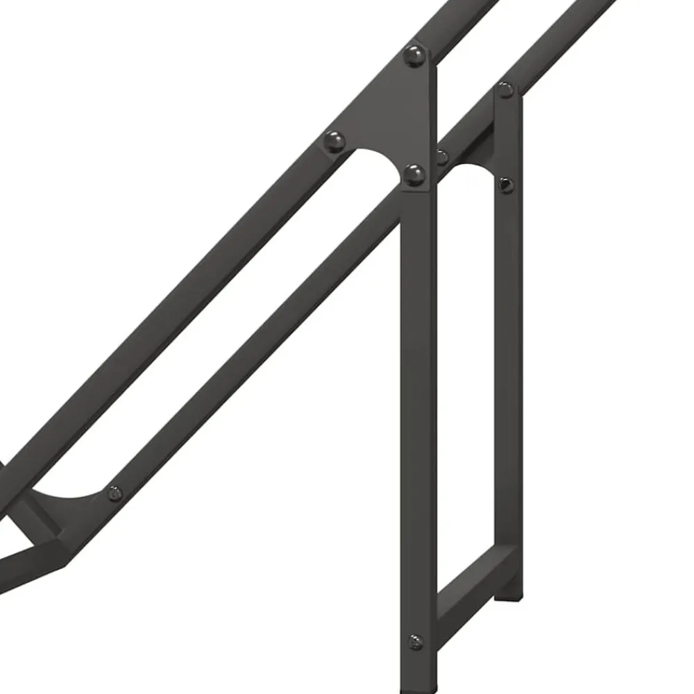 vidaXL Accesorios Para Hornos De Leña Y Chimeneas-Leñero 100x25x100 cm Acero laminado en frío