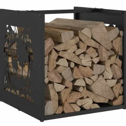 vidaXL Accesorios Para Hornos De Leña Y Chimeneas-Leñero 40x40x40 cm Acero laminado en frío