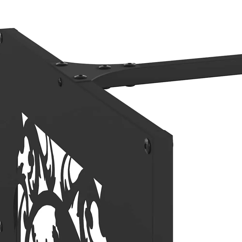 vidaXL Accesorios Para Hornos De Leña Y Chimeneas-Leñero 40x40x40 cm Acero laminado en frío