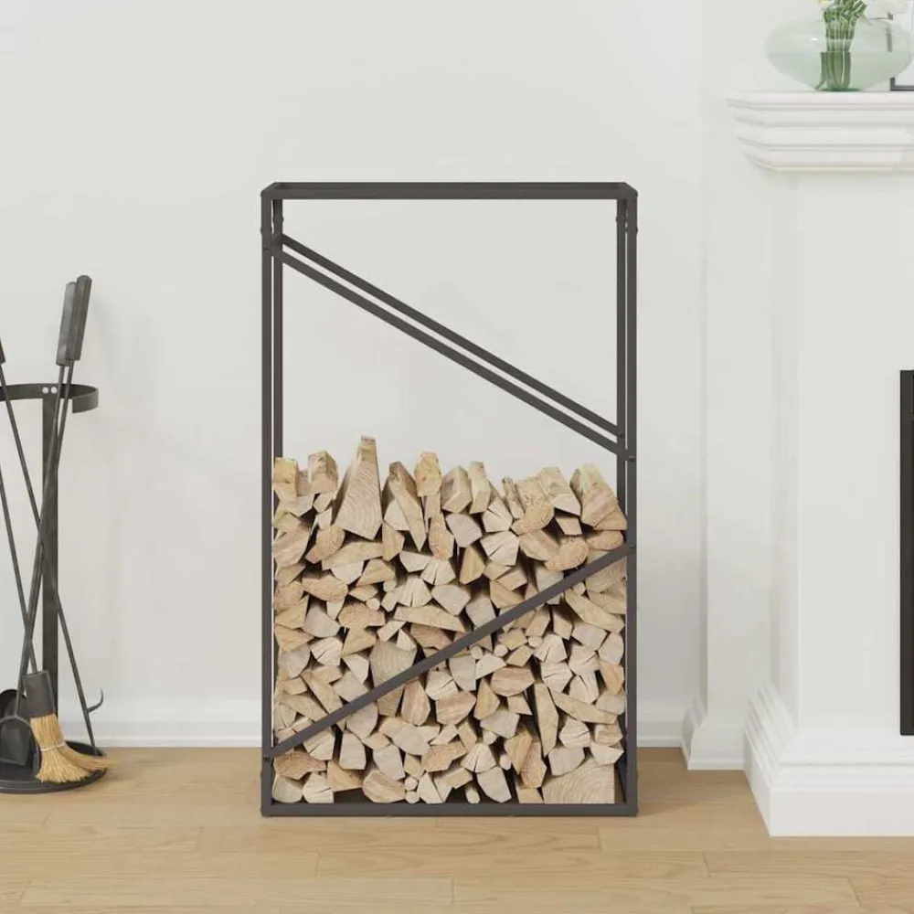 vidaXL Accesorios Para Hornos De Leña Y Chimeneas-Leñero 60x25x100 cm Acero laminado en frío